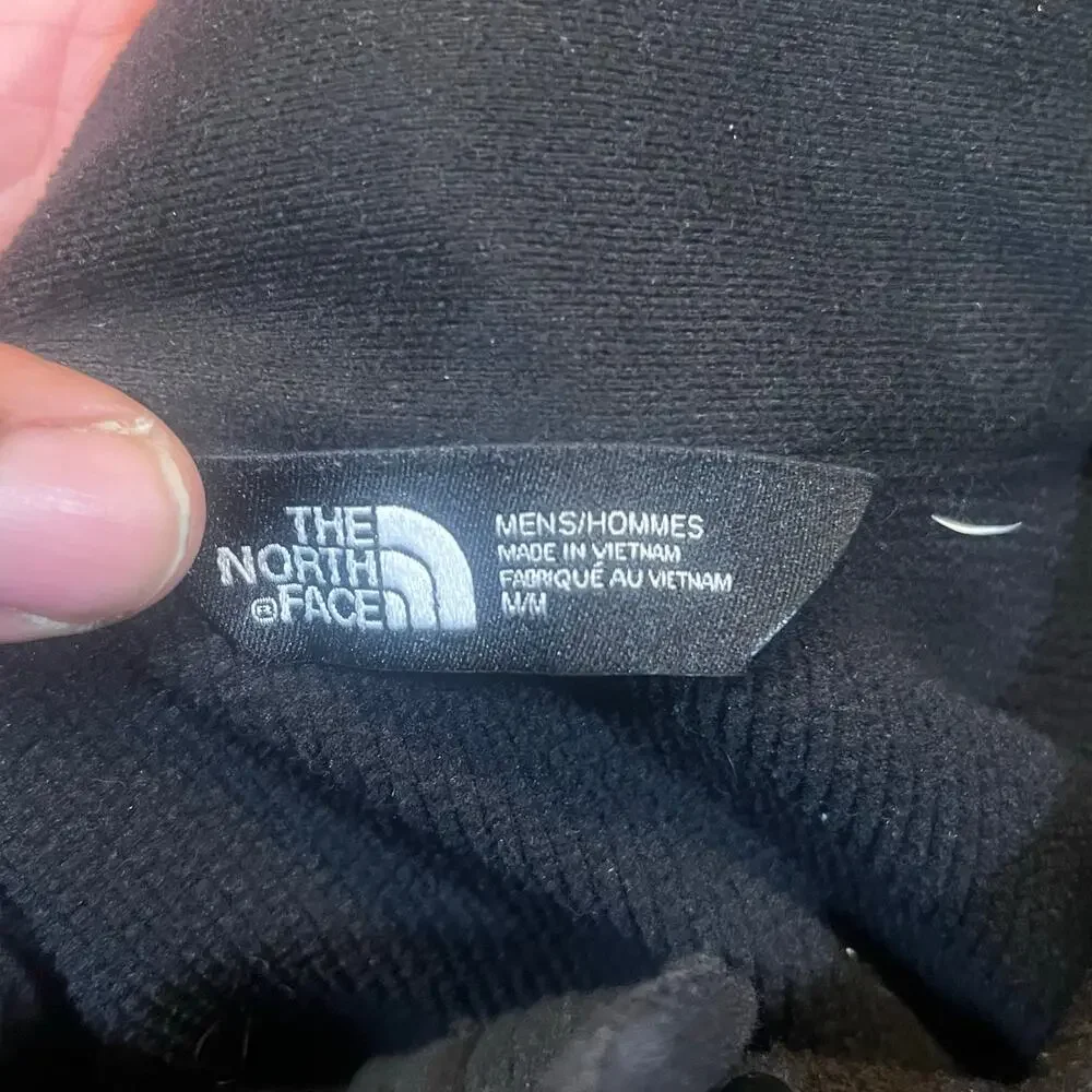 The North Face Mens M Black Full Zip Stoft‎ Shell Vest Corporate Logo